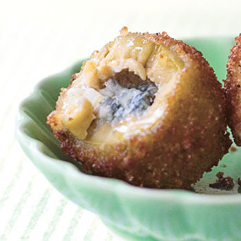 Fried Olives Stuffed with Cheese