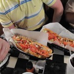 Two 12 inch subs in trays