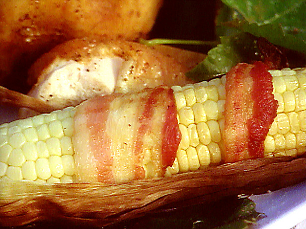 Bacon Wrapped Grilled Corn on the Cob