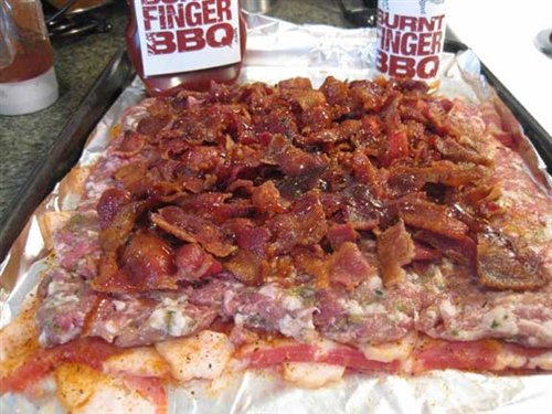 Bacon Cheese Roll Redux - The Bacon Explosion